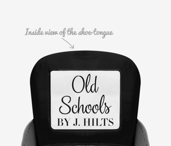 Old Schools custom made in Italy shoes by James Hilts | Tongue view