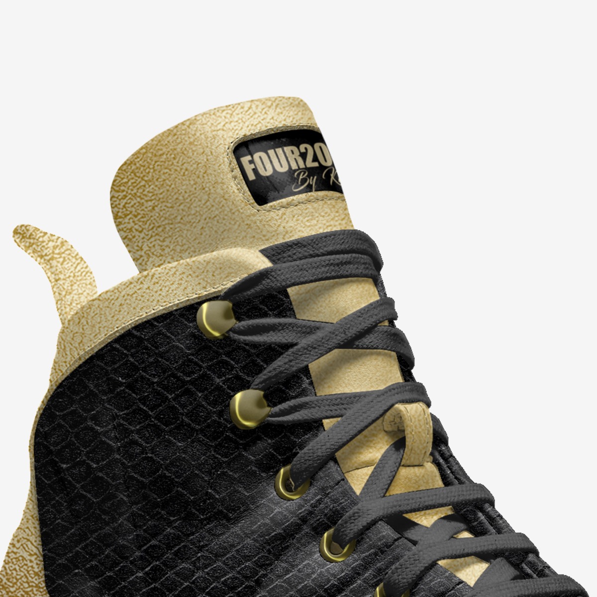 FOUR20-TRIPLE G custom made in Italy shoes by Jeffrey "king" Robinson Sr | Detail view