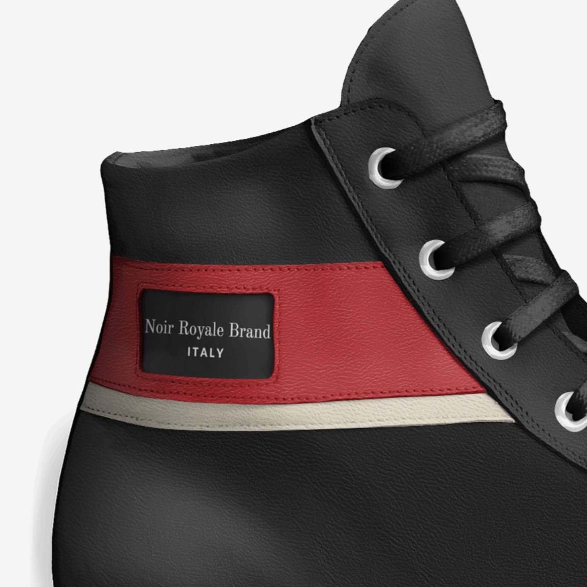 Noir Royale Brand custom made in Italy shoes by Lakendra Norman | Detail view