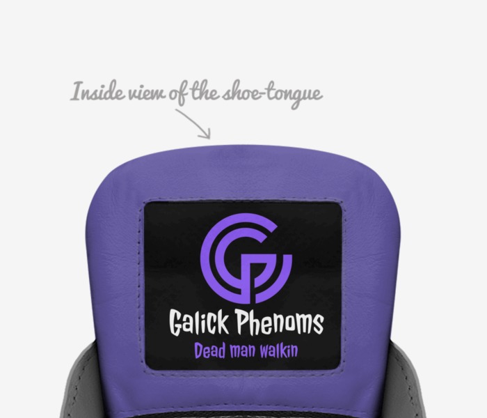 Galick Phenoms custom made in Italy shoes by Jesse Davis | Tongue view