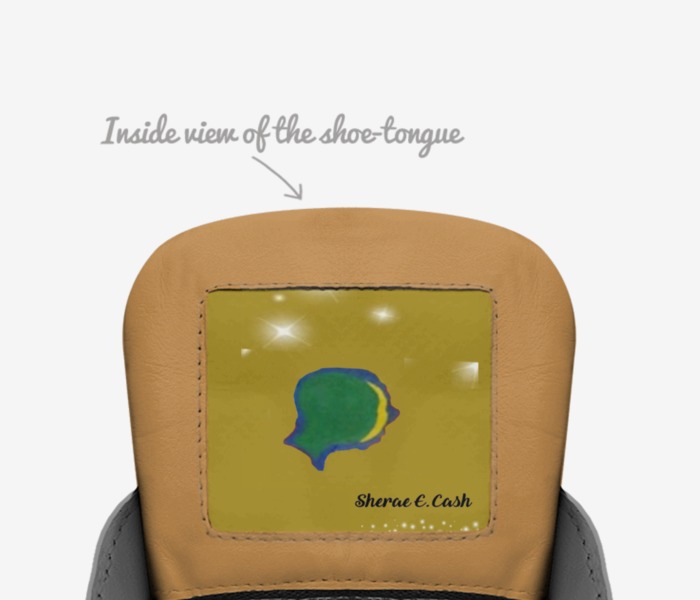 Sherae E. Cash custom made in Italy shoes by Sherae Love | Tongue view
