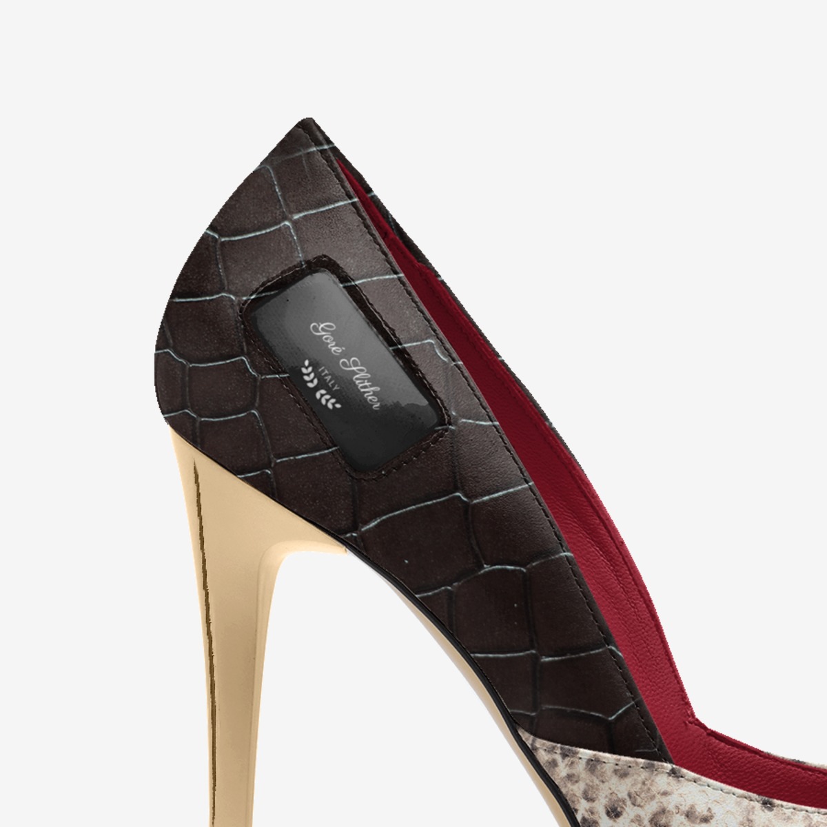 Goré Slither custom made in Italy shoes by Darrick Gore | Detail view