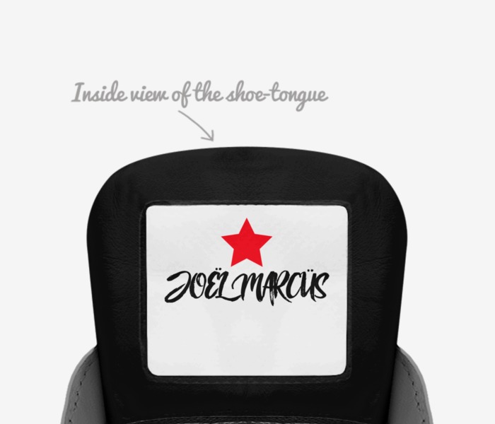J600 custom made in Italy shoes by JoËl MarcÜs | Tongue view