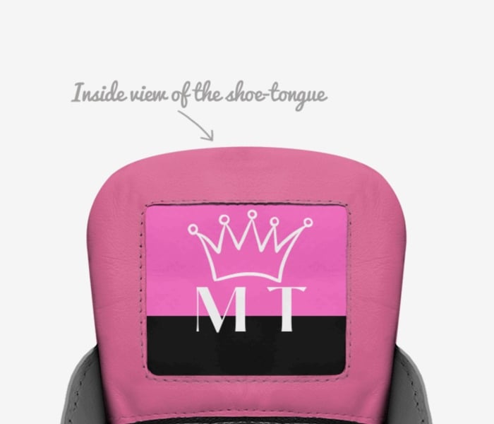 SMT Women HipHop custom made in Italy shoes by Shackila Rowe | Tongue view