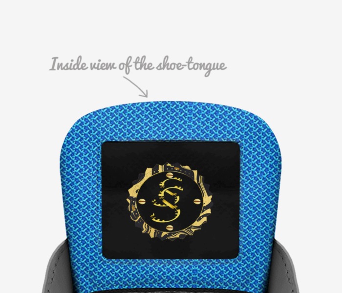 Bandana  Low's custom made in Italy shoes by Jason Super Star | Tongue view