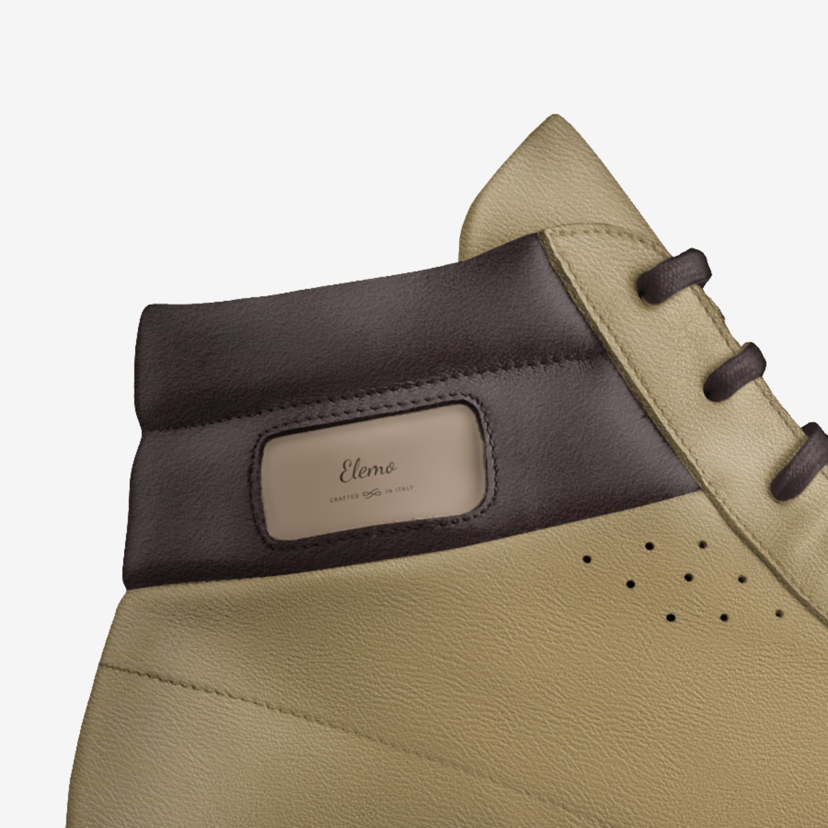 Elemo custom made in Italy shoes by Lesolomane Motenalapi | Detail view