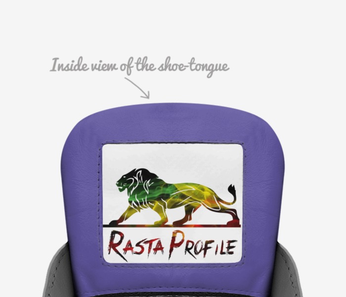 RastaProfile Magic custom made in Italy shoes by Trevor Best | Tongue view