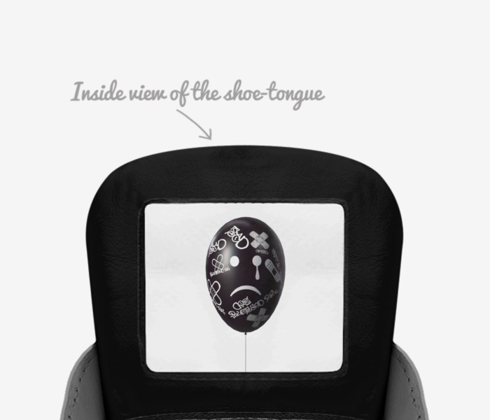 EMINA'S VISION custom made in Italy shoes by Michael Bussey | Tongue view
