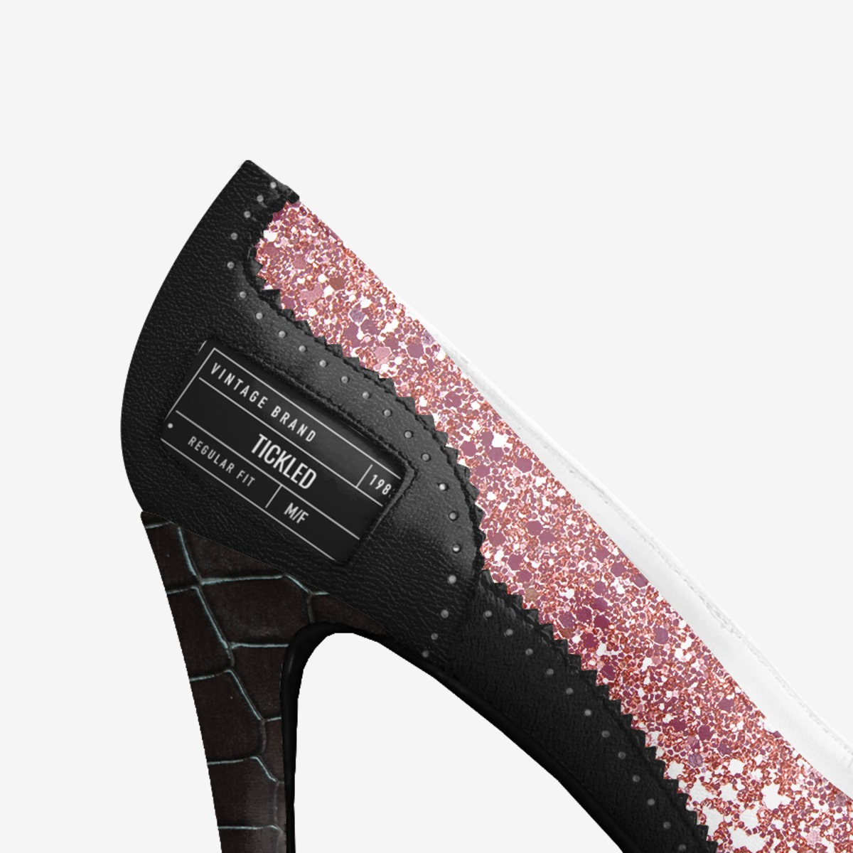 Tickled custom made in Italy shoes by Sarah Weaver | Detail view