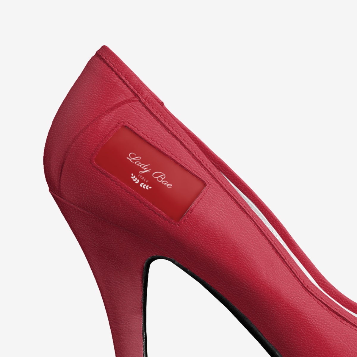 Lady bae custom made in Italy shoes by Confidant Sekwena | Detail view