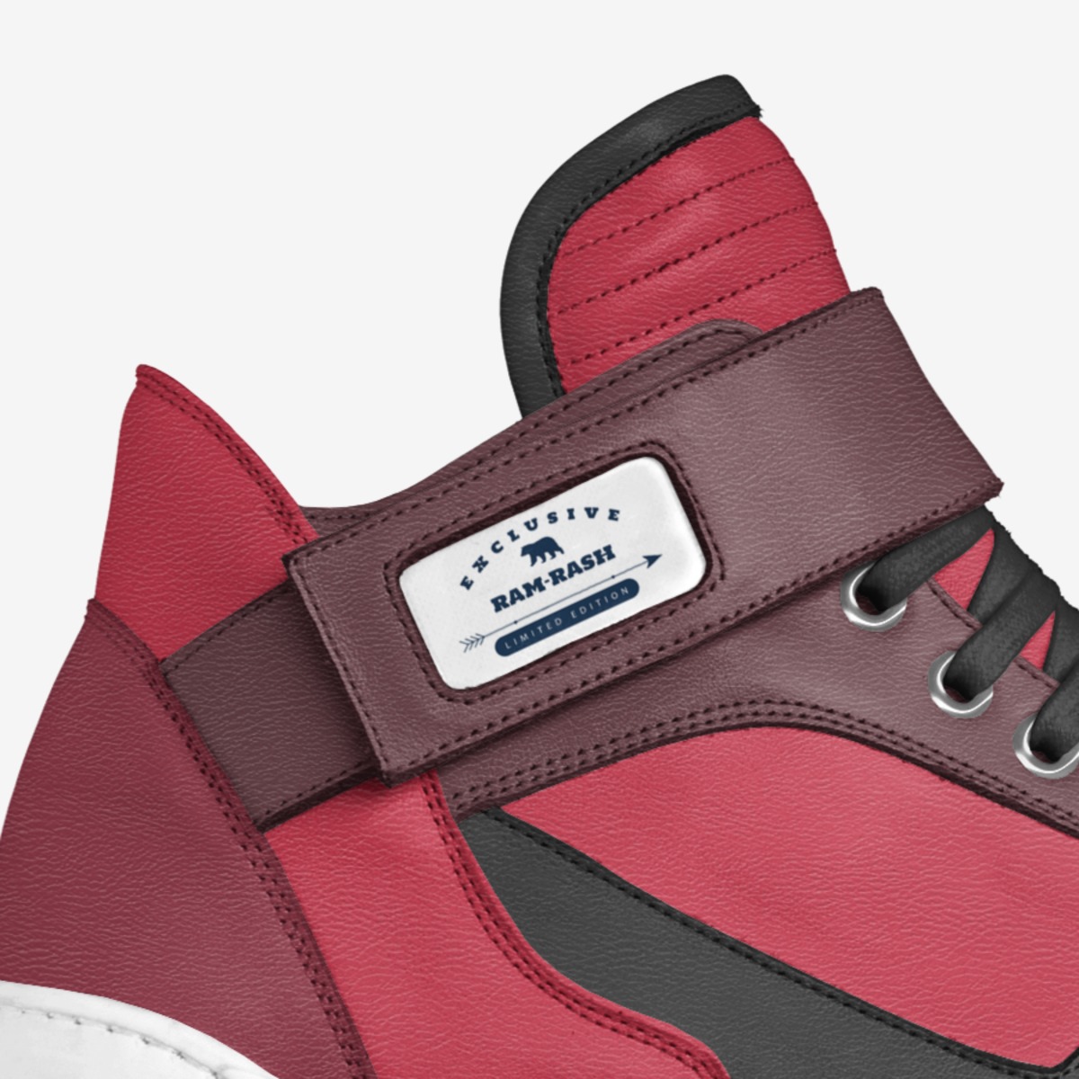 Ram-Rash custom made in Italy shoes by Rashad Abdulai Baba-adama | Detail view