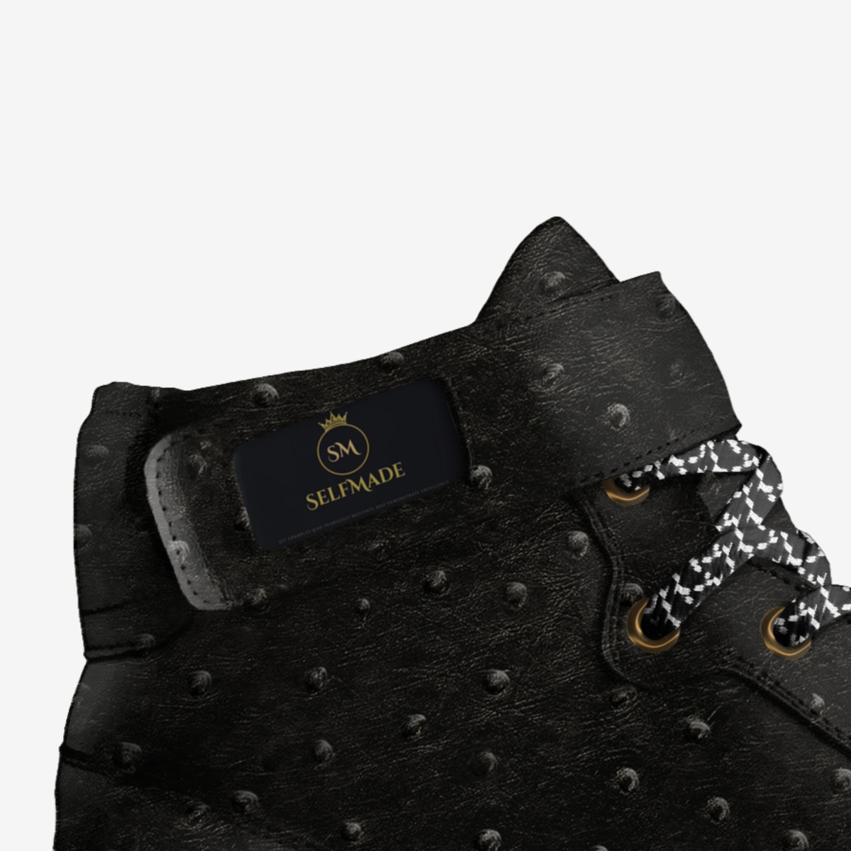 The Black Leopards custom made in Italy shoes by Brian Washington | Detail view