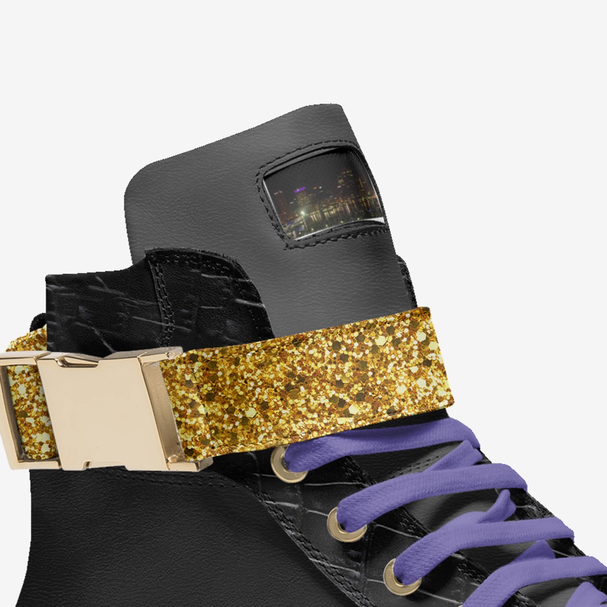 Cataclysmic-BMore custom made in Italy shoes by Gary Fields | Detail view