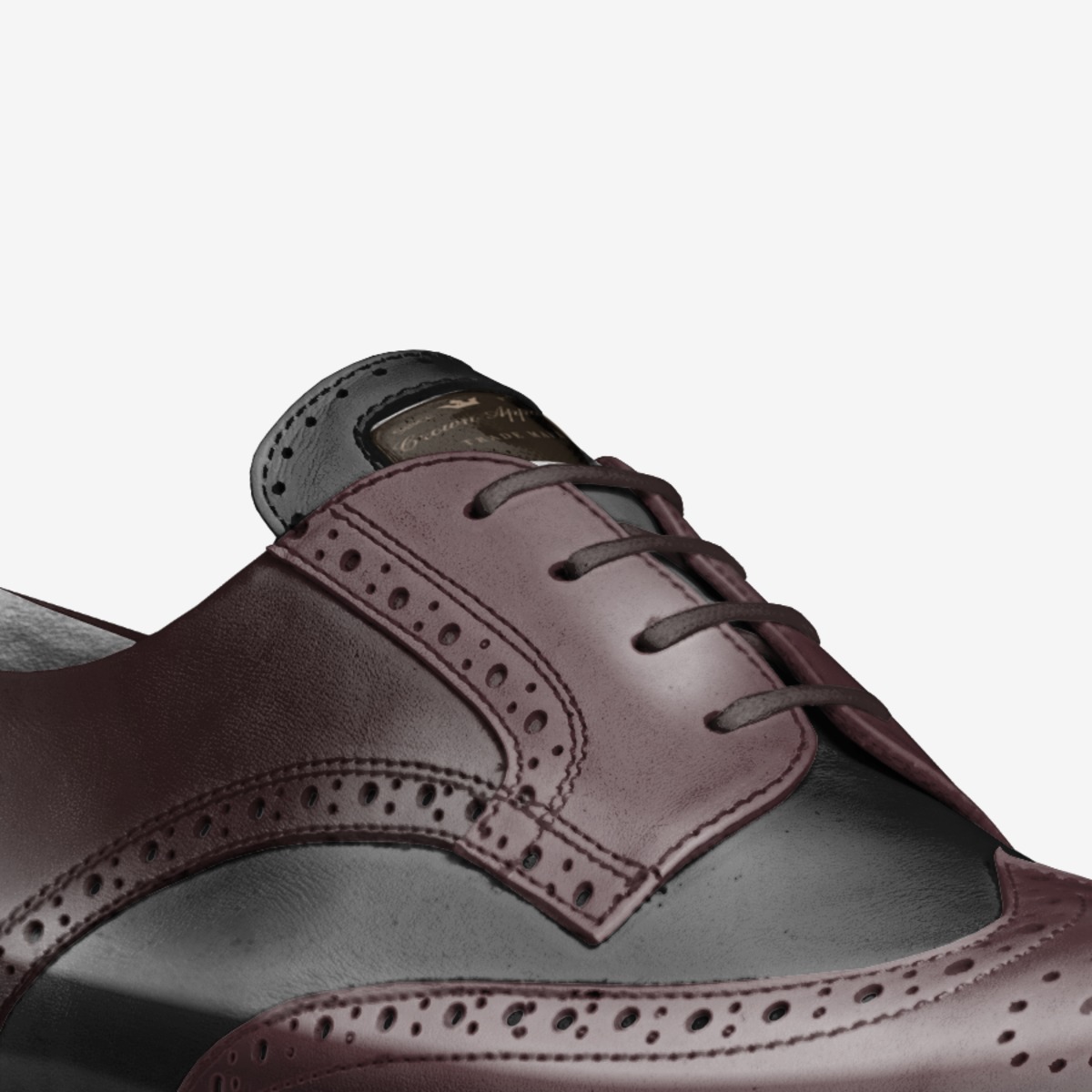 Crown Apparel custom made in Italy shoes by Eric Moore | Detail view