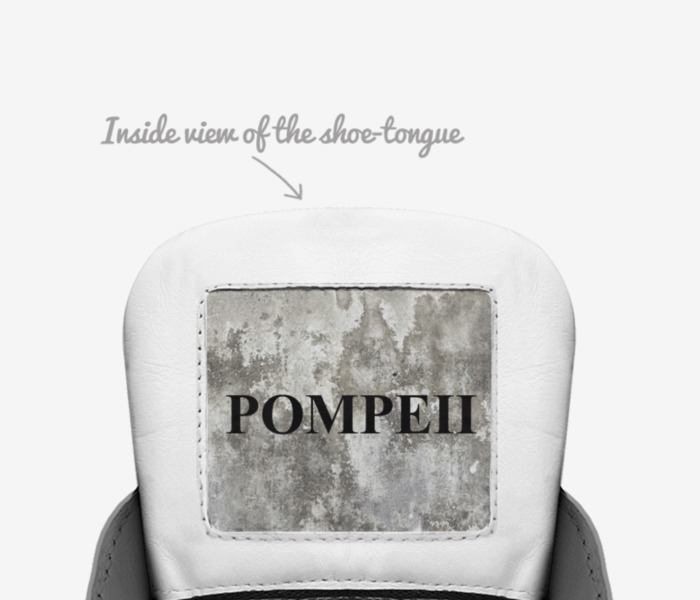 POMPEII custom made in Italy shoes by Page The Great | Tongue view