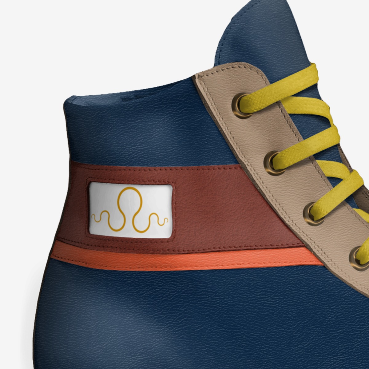 Kraken "We Believe" custom made in Italy shoes by Carlos Segarra | Detail view