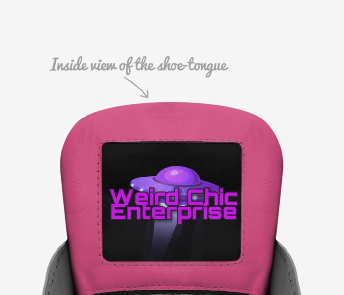 Weird Chic  custom made in Italy shoes by Mona Lisa | Tongue view