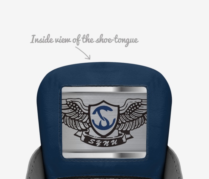 SYNU custom made in Italy shoes by Ray & Candice Gross | Tongue view