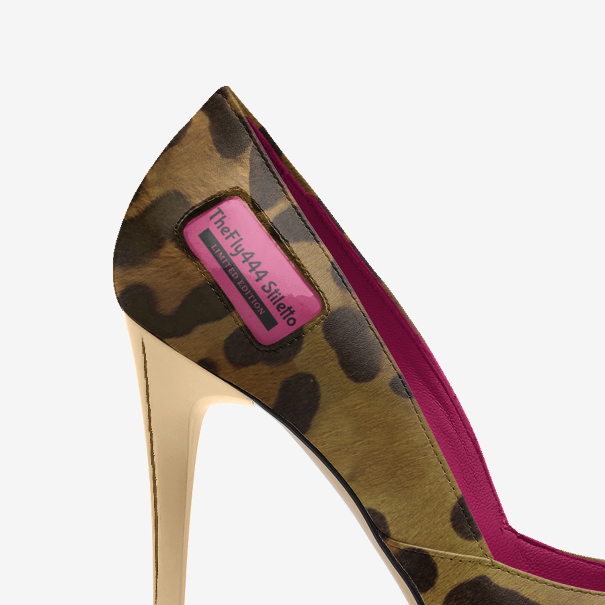 Fly444 Stiletto custom made in Italy shoes by Lenean Priester | Detail view