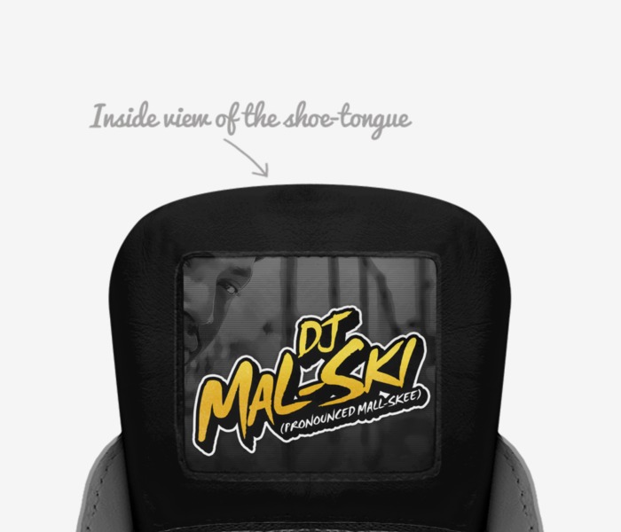 Mal-Star (X) custom made in Italy shoes by Jamal Mccoy | Tongue view