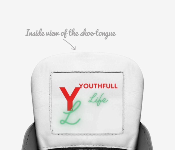 YLs  custom made in Italy shoes by Hue Mcdowell | Tongue view