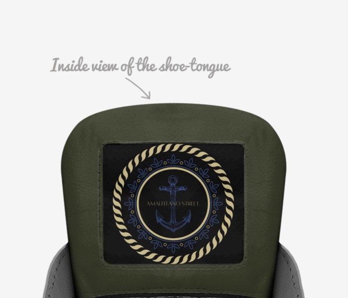 Amalfi custom made in Italy shoes by Emanuele vanore | Tongue view