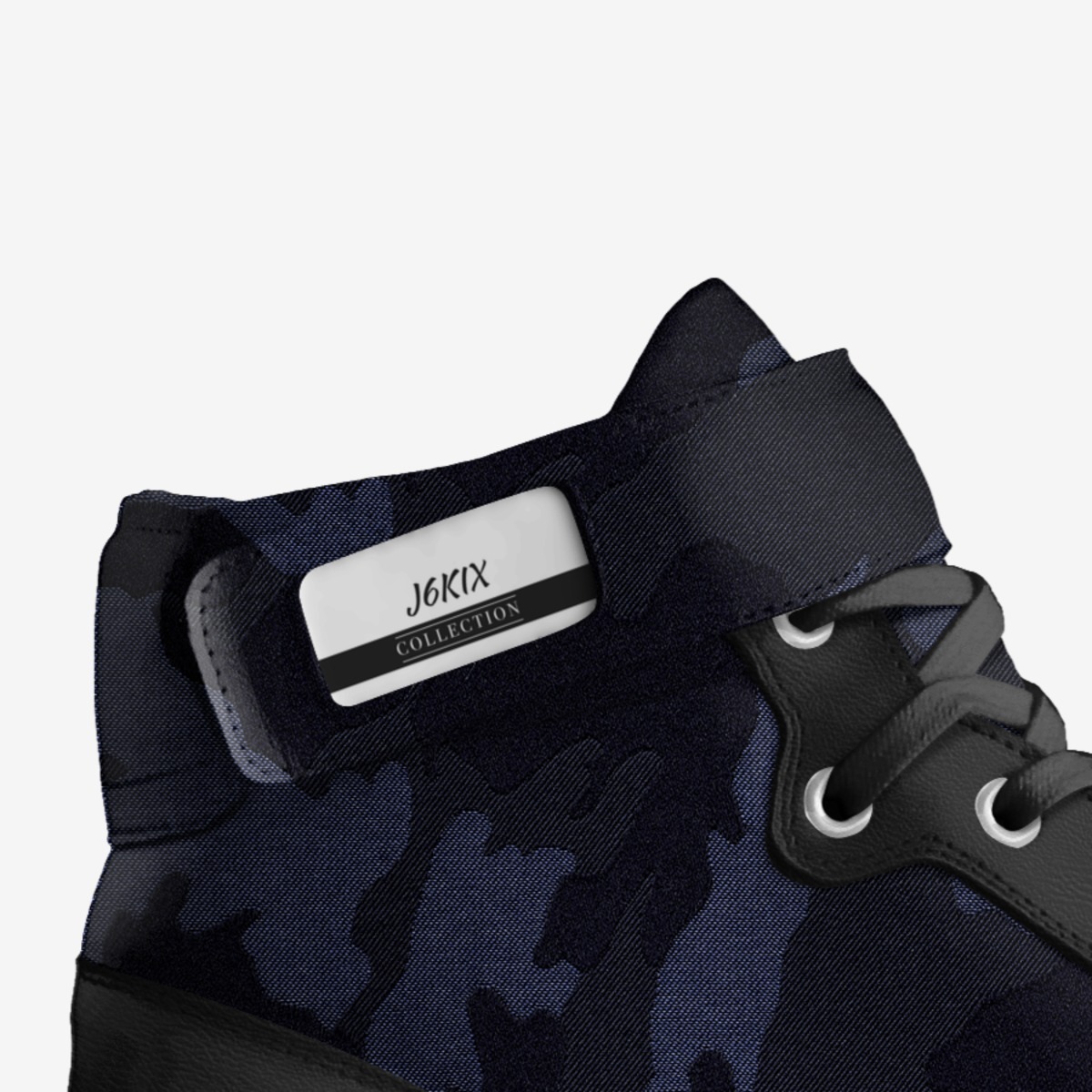 CamoKIX custom made in Italy shoes by Patrick Jones | Detail view