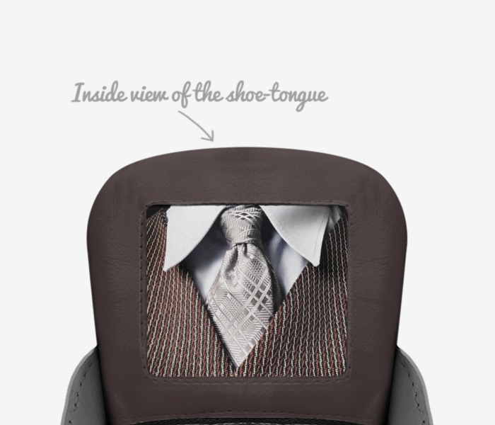 High Profile  custom made in Italy shoes by Mortimer Philbert Sr | Tongue view