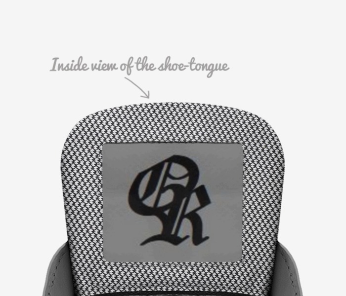 DoM n8 custom made in Italy shoes by Oscar Raphael | Tongue view