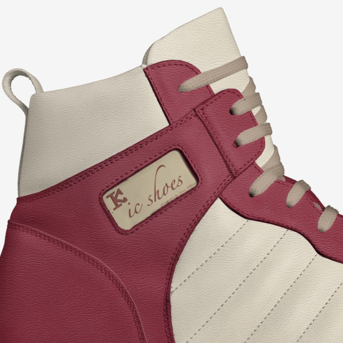 IC custom made in Italy shoes by Caleb Williams | Detail view
