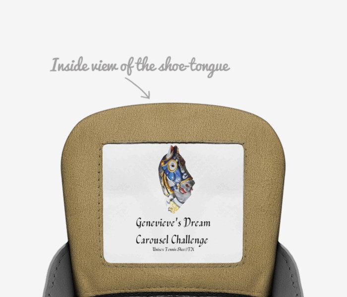 Genevieve's Dream custom made in Italy shoes by Gordon Meadows | Tongue view
