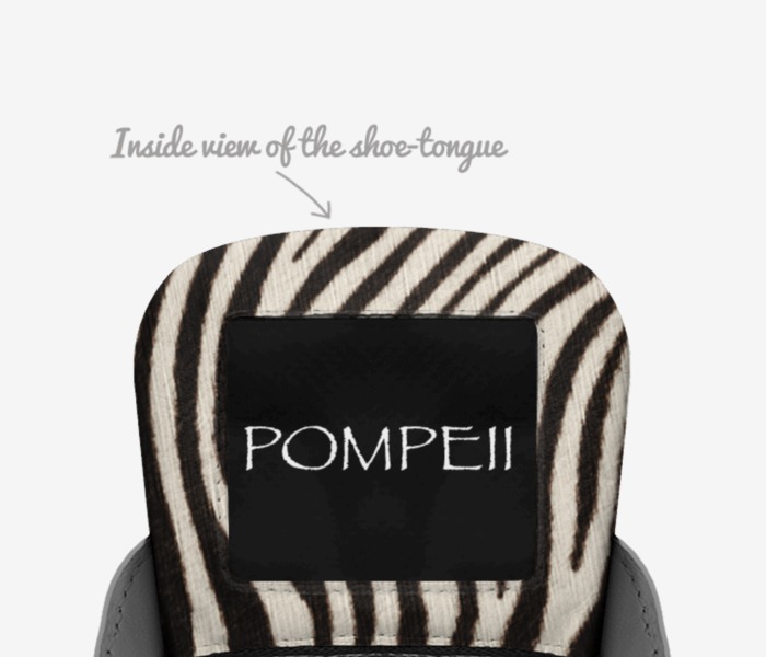 POMPEII custom made in Italy shoes by Page The Great | Tongue view