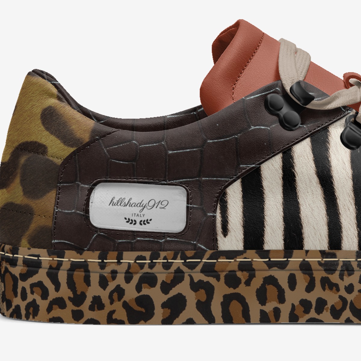 hillshady912 custom made in Italy shoes by DeAundre Perry | Detail view
