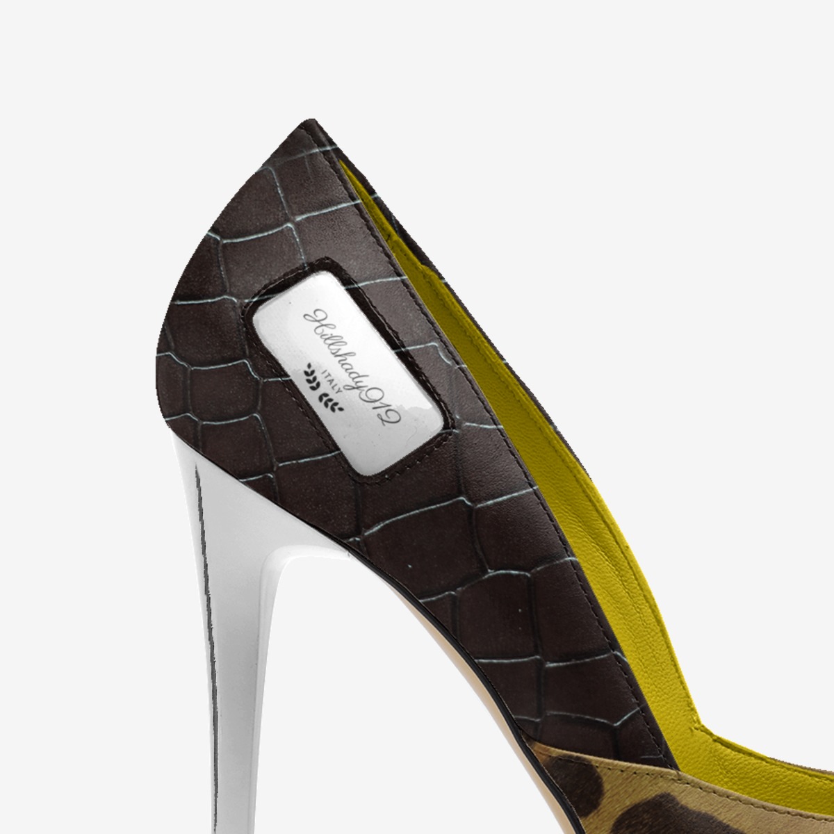 Hillshady912 custom made in Italy shoes by DeAundre Perry | Detail view