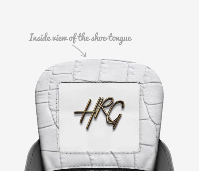 Snow Fall 3 custom made in Italy shoes by Harold Gray | Tongue view