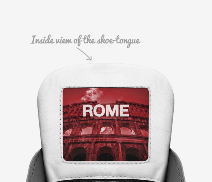 Procks custom made in Italy shoes by Rock Solomon | Tongue view