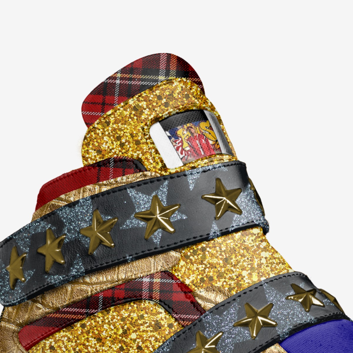 LL Cool J custom made in Italy shoes by Tonya Fletcher | Detail view