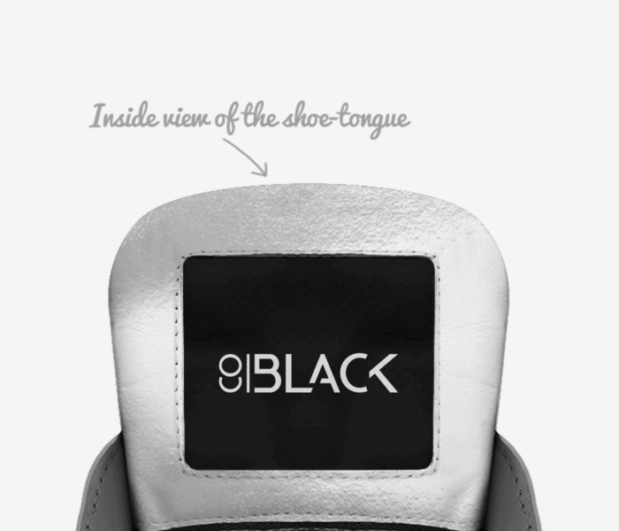 BlxJo custom made in Italy shoes by R. Malik | Tongue view
