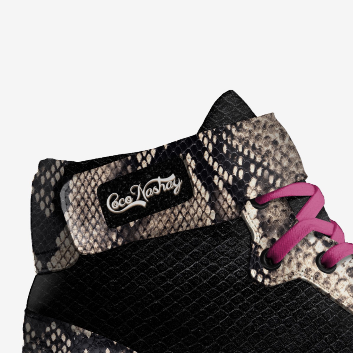 Kisssss custom made in Italy shoes by Nakesha Caldwell | Detail view