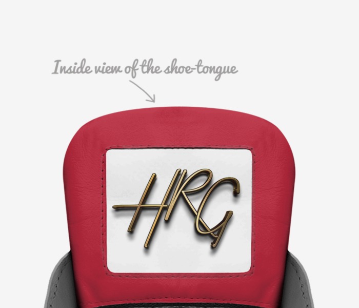 Great Runs custom made in Italy shoes by Harold Gray | Tongue view