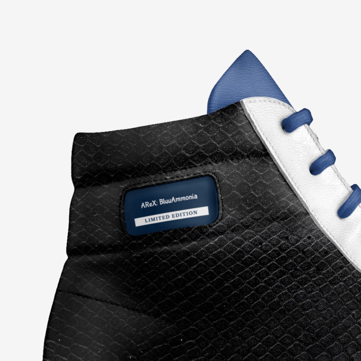 AReX: BluuAmmonia custom made in Italy shoes by Ëűženphõric Êlíxïř | Detail view