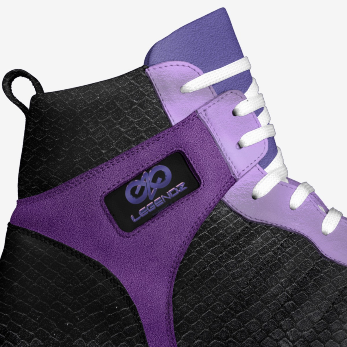 FKNK20 PurpleRAIN custom made in Italy shoes by Juju & Najm Toomey | Detail view