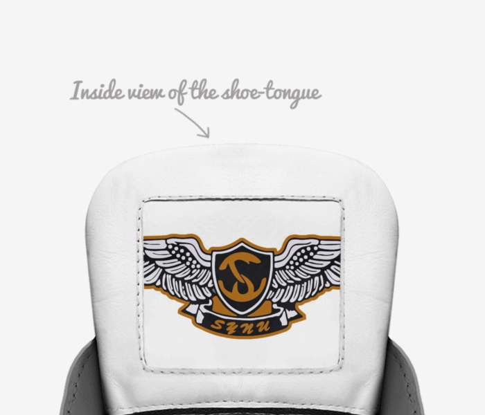 SYNU custom made in Italy shoes by Ray & Candice Gross | Tongue view
