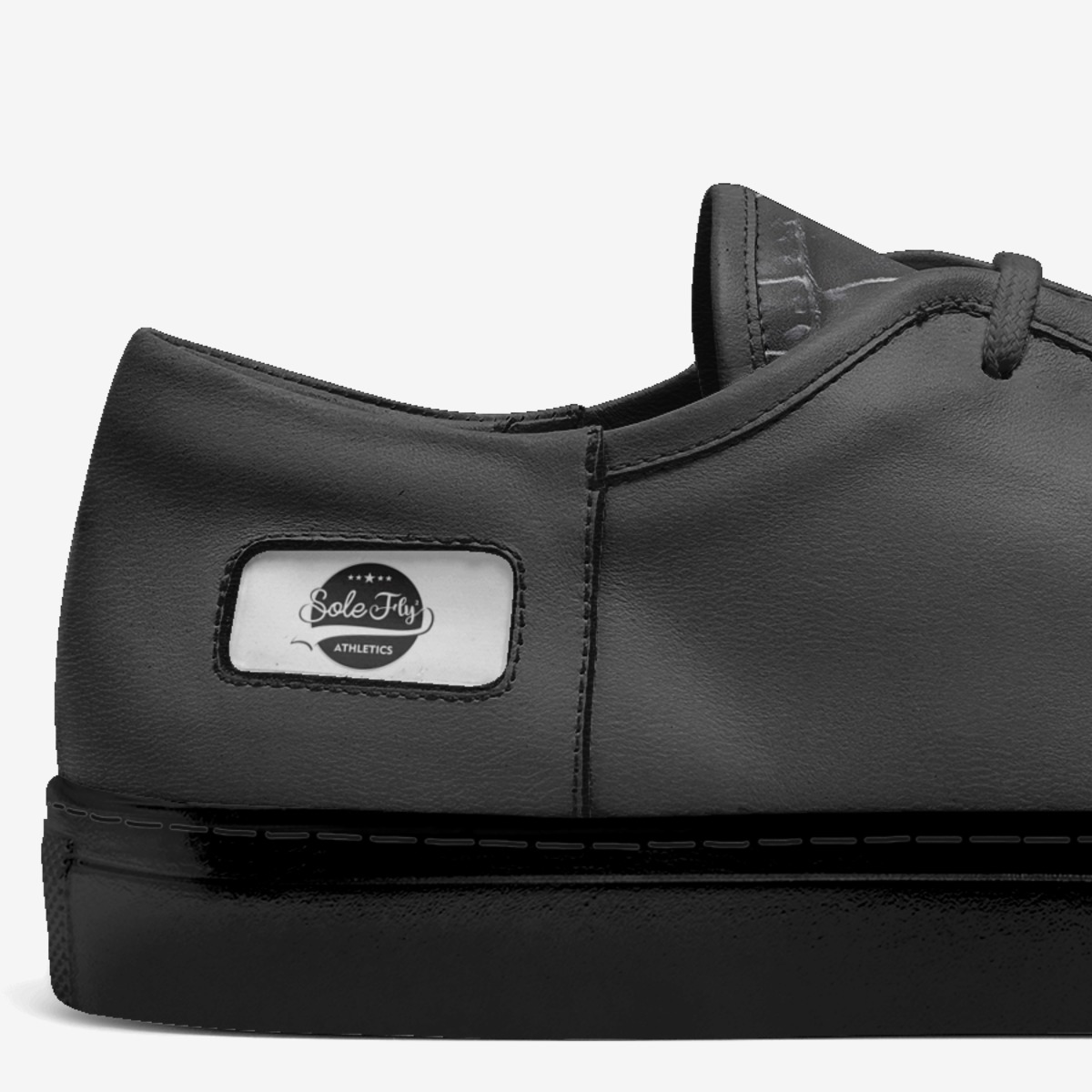 The Obsidian custom made in Italy shoes by A. Wolfe | Detail view