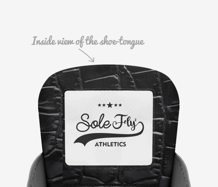 The Obsidian custom made in Italy shoes by A. Wolfe | Tongue view
