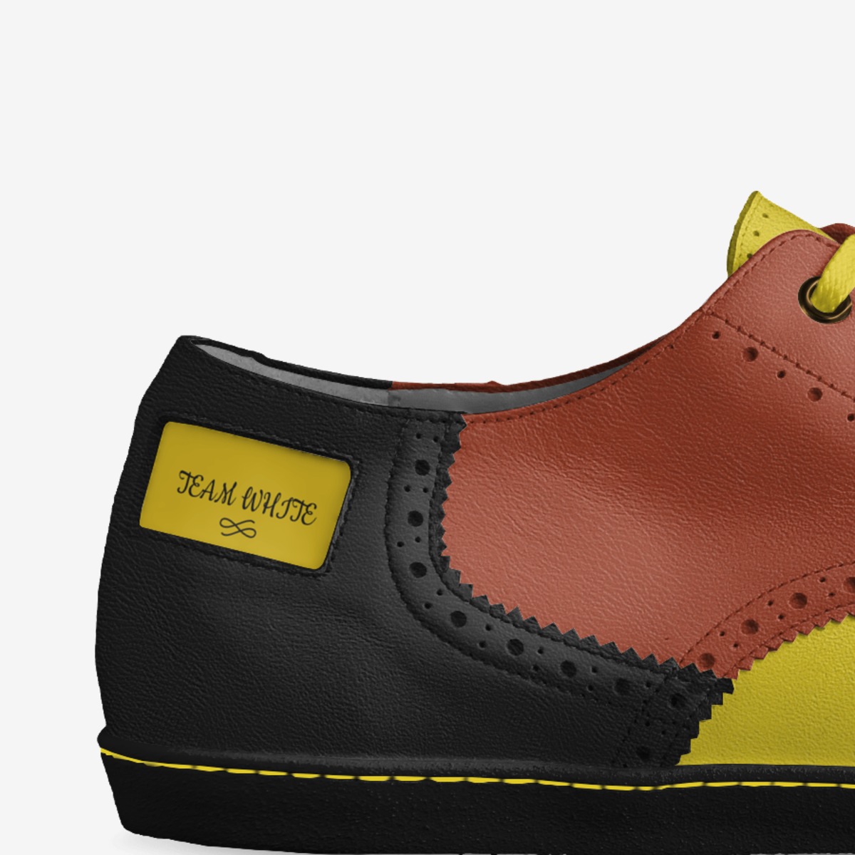 TEAM WHITE custom made in Italy shoes by Michael White Jr | Detail view