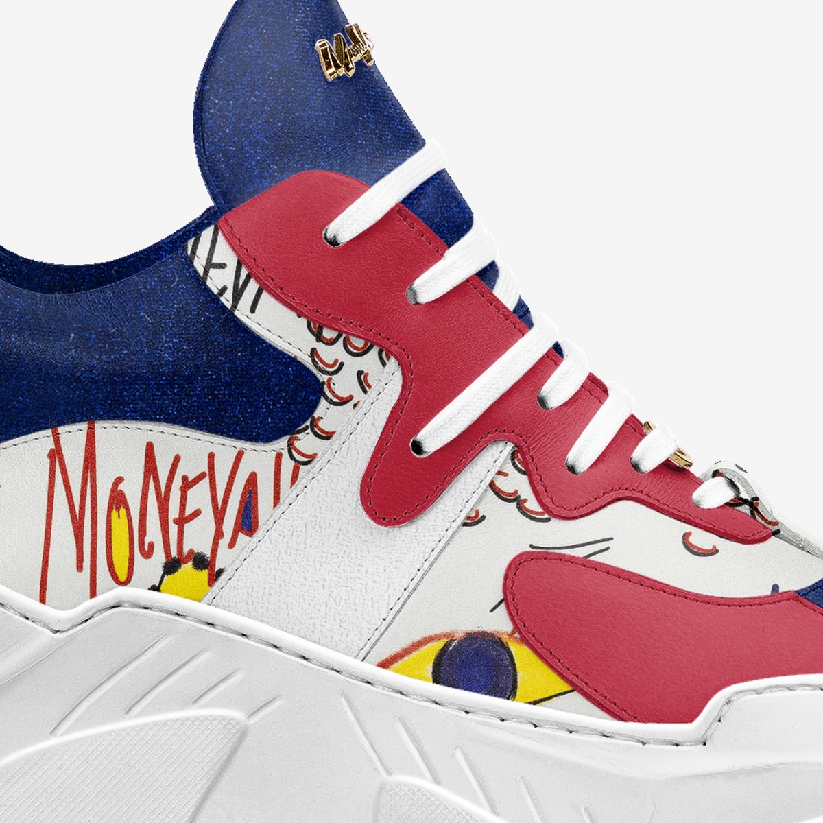 MURKS 2.0 P51 custom made in Italy shoes by Moneyatti Brand | Detail view