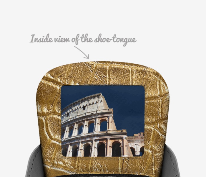 LeoStar custom made in Italy shoes by Cassandra Delorse Gavin- Barnes | Tongue view