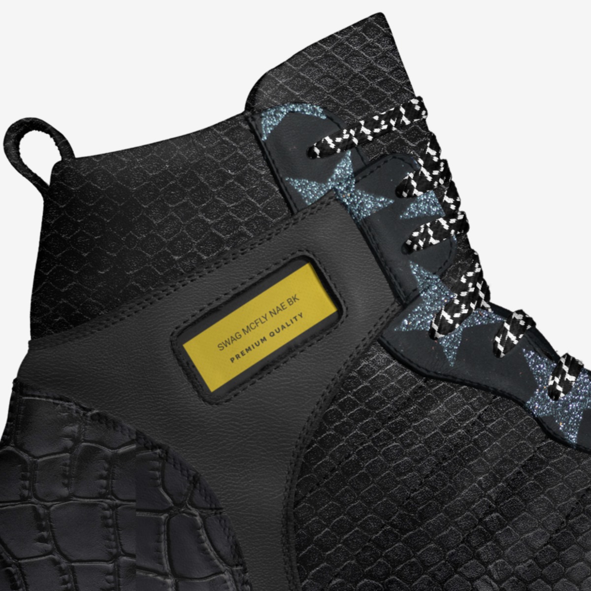 Swag McFly NAE BK custom made in Italy shoes by Rechard R Newman | Detail view