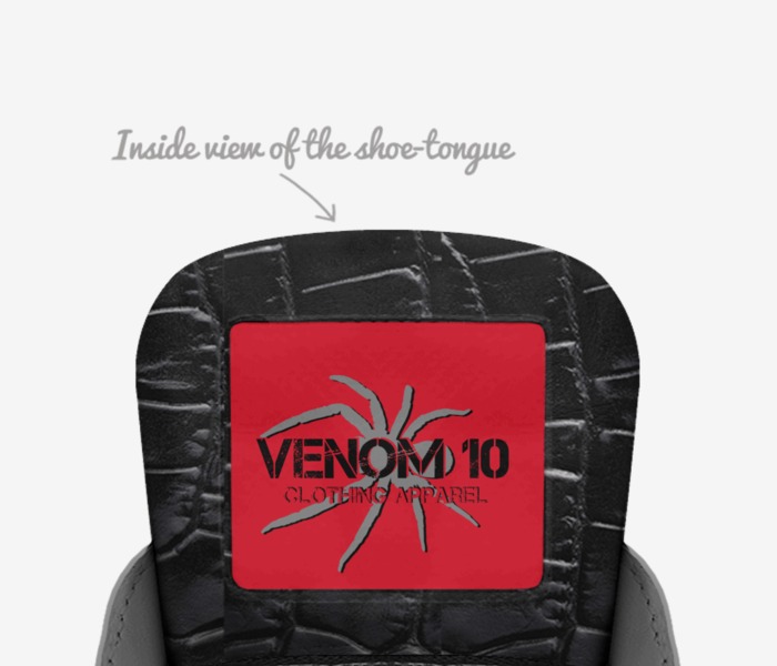 Viper Classics custom made in Italy shoes by Antonio James | Tongue view